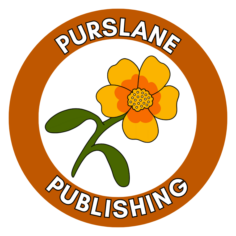 Logo image of purslane flower for Purslane Publishing